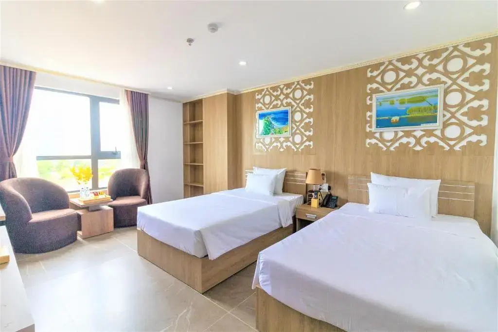Khách sạn Pearl Beach Quy Nhon: chọn phòng đôi, phòng ba hay phòng gia đình?
