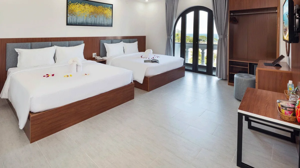 Ở Salah Hotel Quy Nhơn, chọn phòng nào khi đi hai người hoặc cùng gia đình?